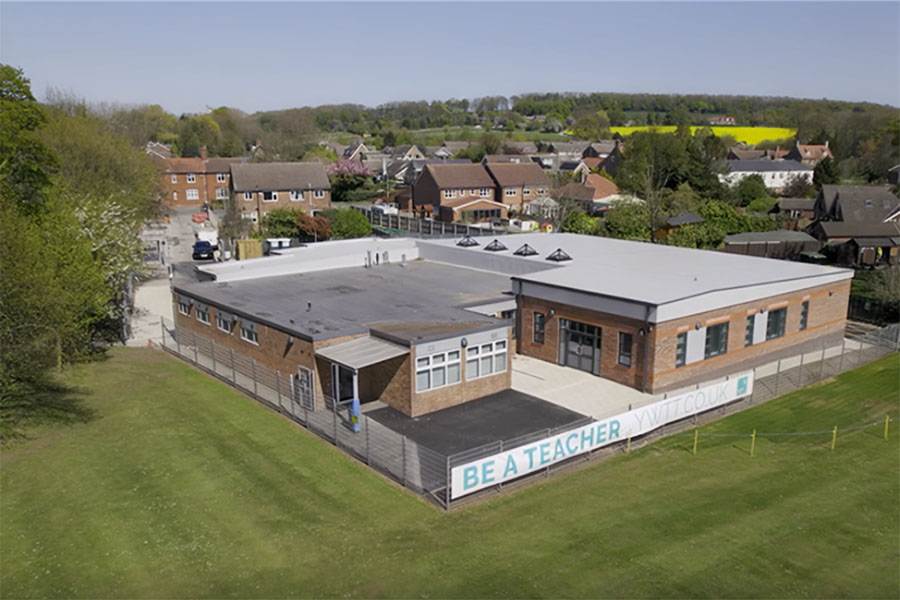 The YWTT viewed from a aerial drone